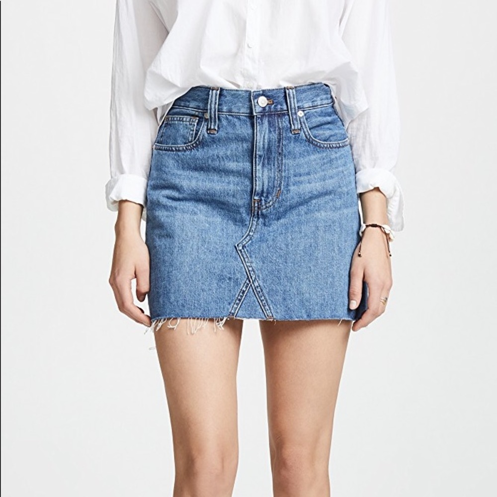 Madewell Blue Denim Skirt